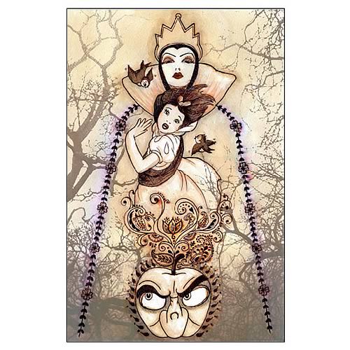 Disney Underground Snow White Flight From Forest Print