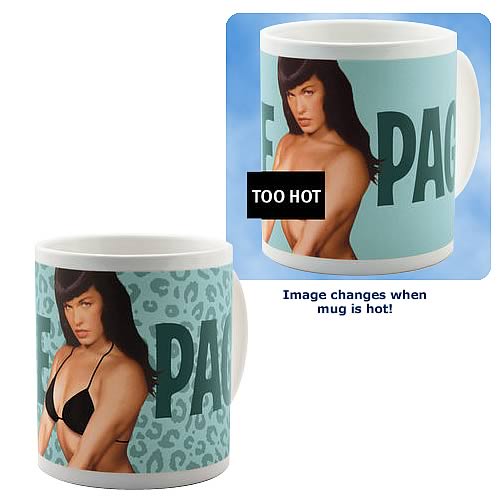 Bettie Page Color Changing Mug - Dark Horse - Bettie Page - Mugs at Entertainment Earth
