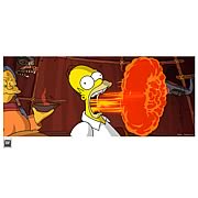 Simpsons Movie Flaming Homer Framed Paper Giclee