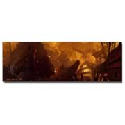 Pirates of the Caribbean Shipwreck City Concept Canvas Print