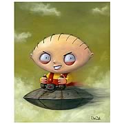 Family Guy Bob Dob Speed Demon Framed Canvas Giclee