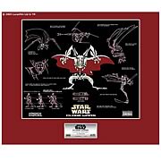 Star Wars Clone Wars General Grievous LE Framed Model Sheet
