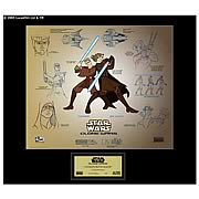 Star Wars Clone Wars Anakin Hand-Painted LE Model Sheet
