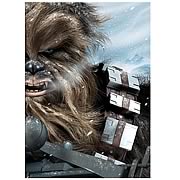Star Wars Chewbacca Hoth Encounter Paper Giclee