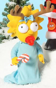 Simpsons Holiday Maggie Plush