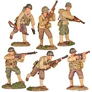 WWII US Infantry 1944 Figure Set