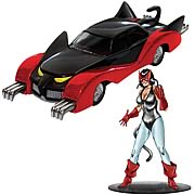 Batman 1960s Catmobile and Catwoman Figure