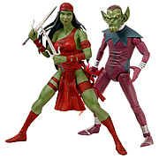 SDCC Exclusive Marvel Skrull and Elektra Action Figures