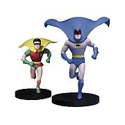 Batman & Robin 1960s Style Animated Statue Set