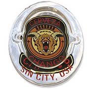 Sin City Cerveza Chango Glass Ashtray