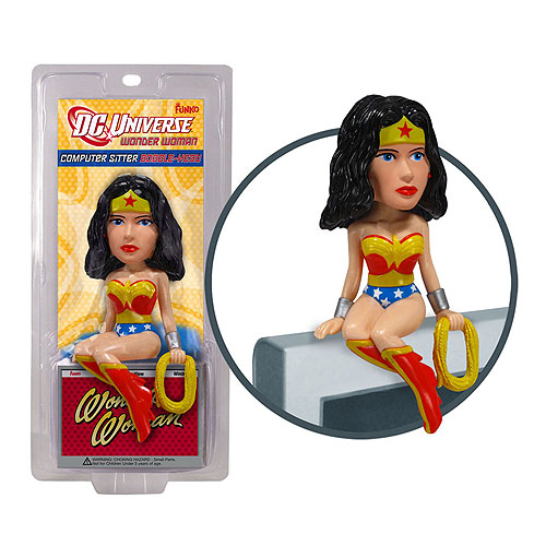 Wonder Woman COMPUTER Sitter Bobble Head