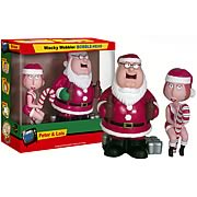 Family Guy Peter & Lois Christmas Bobble Head Set