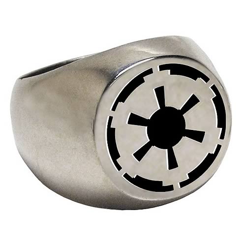 Star Wars Empire Seal RING The Imperial crest! Heavy sterling silver RING.