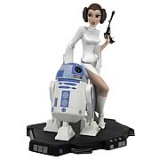 Star Wars Animated Princess Leia and R2-D2 Maquette