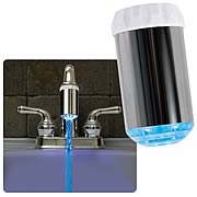 Bright Blue Faucet Light