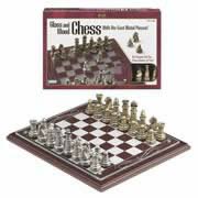 Deluxe  Wood Chess with Metal Pieces