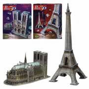 Puzz 3-D Wave 1 - Eiffel Tower/Notre Dame Case