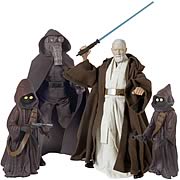 Star Wars 12-inch Obi-Wan Kenobi, Garindan and Jawas
