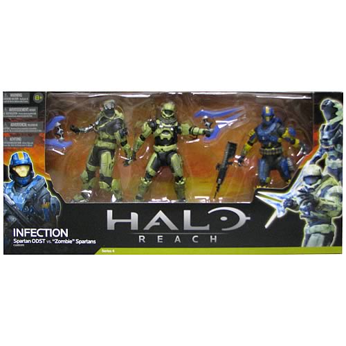 Halo Reach Series 4 Infection Action Figure 3-Pack