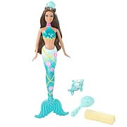 MTM9312 Splash and Style Mermaid Barbie Doll (Blue)