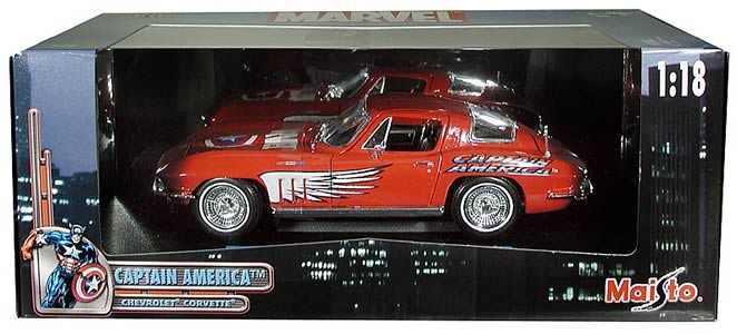 Captain America Corvette 1:18