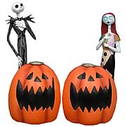 NBX Jack and Sally Pumpkin Candle Holders