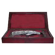 Sweeney Todd Razor Prop Replica in Wood Box