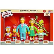 Simpsons Springfield Elementary Bendables Set