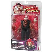 Street Fighter Akuma White Hair and Black Outfit Figure