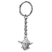 Star Wars 3D Yoda Head Pewter Keychain