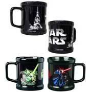 Star Wars Cartoon-Style Coffee Mug Set