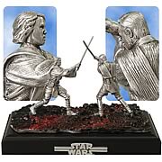 Pewter Anakin & Obi-Wan Battle Diorama