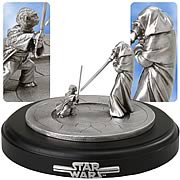 Pewter Yoda & Darth Sidious Battle Diorama