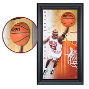 Michael Jordan Signed Breaking Through Framed Display