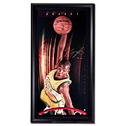 NBA Kevin Durant Signed Supersonics Breaking Through Display