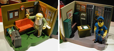 Simpsons Series 8 Interactive Playset Set