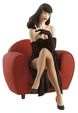 Pin-Up on Red Chair Statue