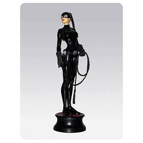 Cixi de Troy Black Leather Outfit Statue