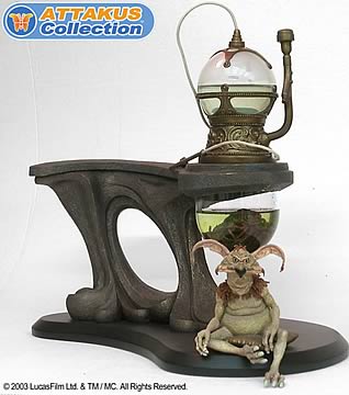 Jabba the Hutt's Pipe with Salacious Crumb Cold Cast Statue
