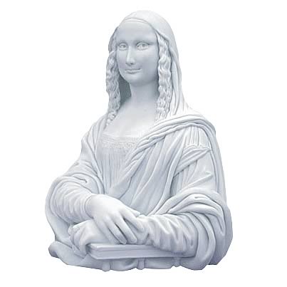 Mona Lisa Monochrome Bust (White Version)