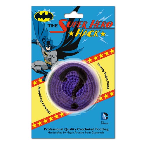 Batman The Riddler Embroidered Crocheted Footbag