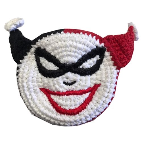 Harley Quinn Head Crocheted Footbag