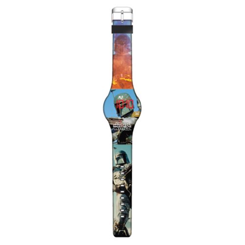 Star Wars Boba Fett Live Action Image LED Watch