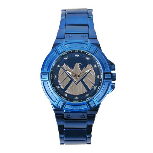 Agents of SHIELD Blue Watch with Blue Metal Bracelet