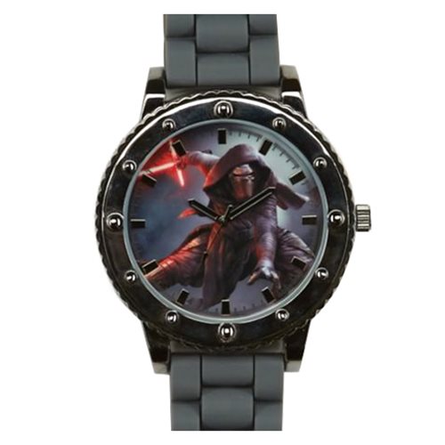 Star Wars Episode VII TFA Kylo Ren Gray Silicone Strap Watch