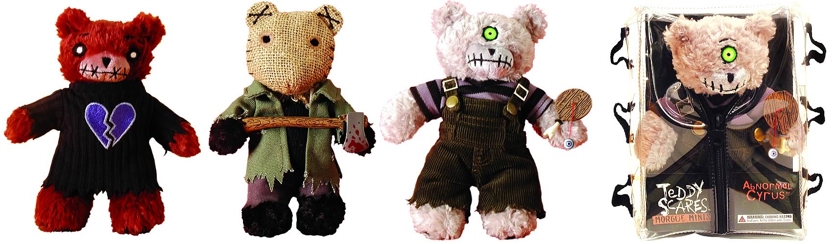 Teddy Scares Morgue Minis Counter Top Display
