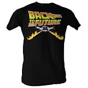 Back to the Future Car Speeding Black T-Shirt