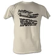 Back to the Future DMC Ink Tan T-Shirt