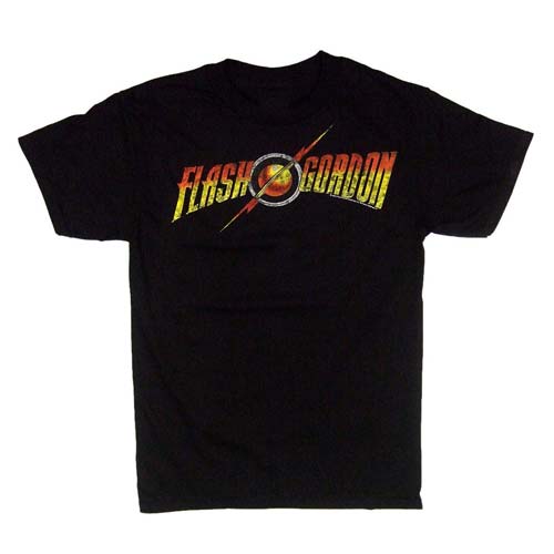 Flash Gordon Logo Black T-Shirt