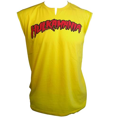 Hulk Hogan Hulkamania Muscle Tank Yellow T-Shirt